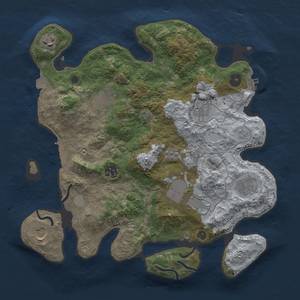 Thumbnail Rust Map: Procedural Map, Size: 3500, Seed: 978777229, 15 Monuments