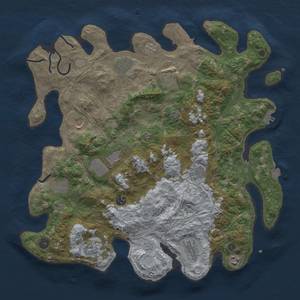 Thumbnail Rust Map: Procedural Map, Size: 4300, Seed: 1071414127, 19 Monuments