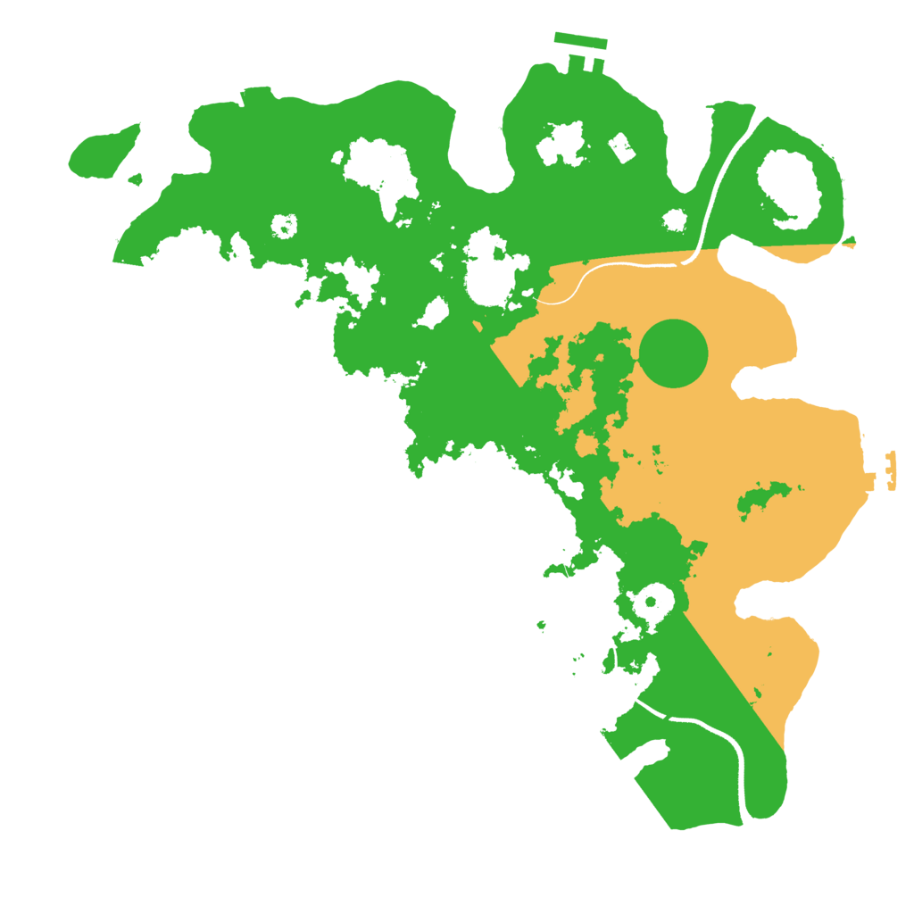 Biome Rust Map: Procedural Map, Size: 3500, Seed: 1169572873