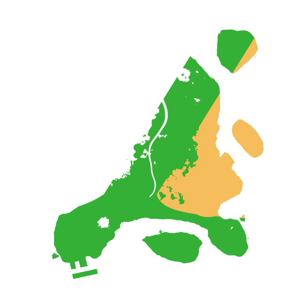 Biome Rust Map: Procedural Map, Size: 2400, Seed: 816277428