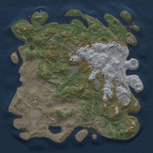 Thumbnail Rust Map: Procedural Map, Size: 4400, Seed: 10362091, 19 Monuments