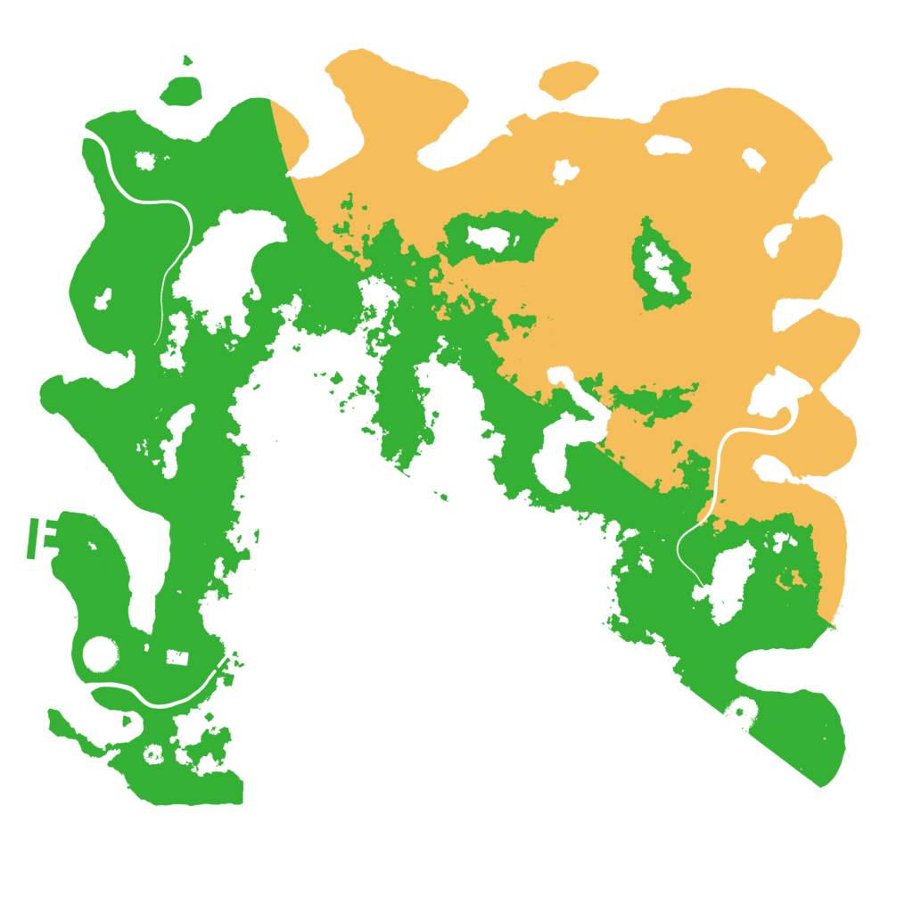 Biome Rust Map: Procedural Map, Size: 4500, Seed: 875418428