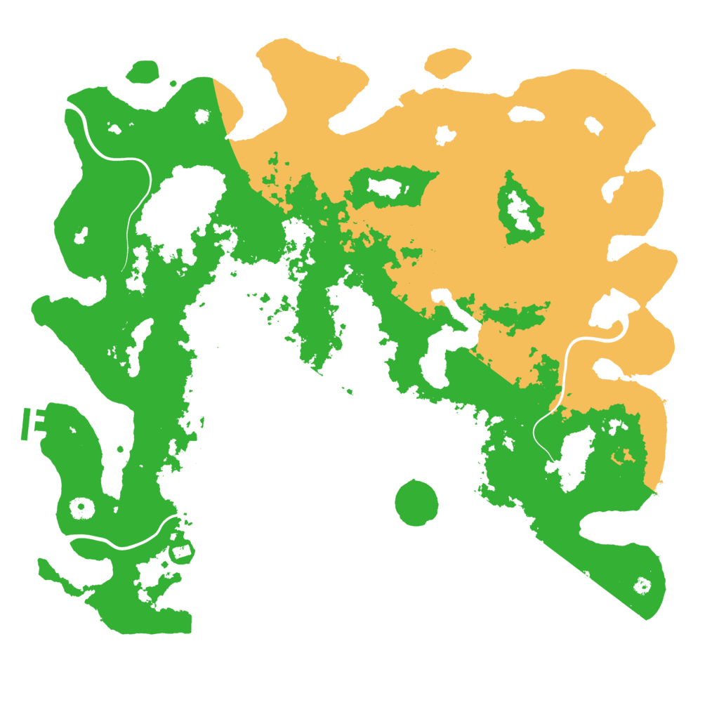 Biome Rust Map: Procedural Map, Size: 4500, Seed: 875418428