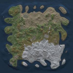 Thumbnail Rust Map: Procedural Map, Size: 4250, Seed: 1274494086, 19 Monuments