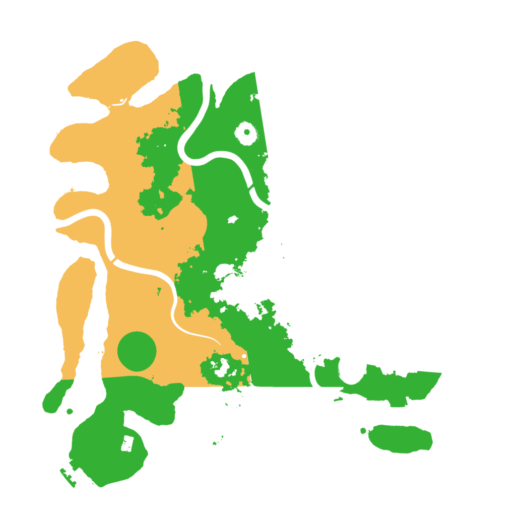 Biome Rust Map: Procedural Map, Size: 3500, Seed: 462214700