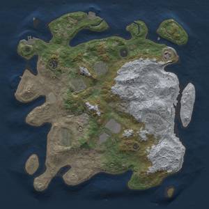 Thumbnail Rust Map: Procedural Map, Size: 3600, Seed: 6659127, 15 Monuments