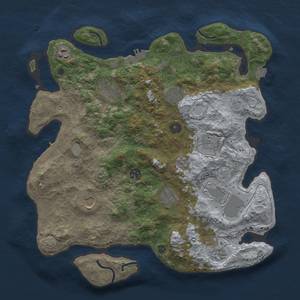 Thumbnail Rust Map: Procedural Map, Size: 3750, Seed: 321838529, 18 Monuments