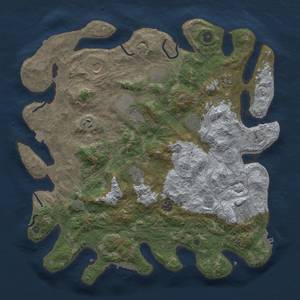 Thumbnail Rust Map: Procedural Map, Size: 4250, Seed: 486461263, 18 Monuments