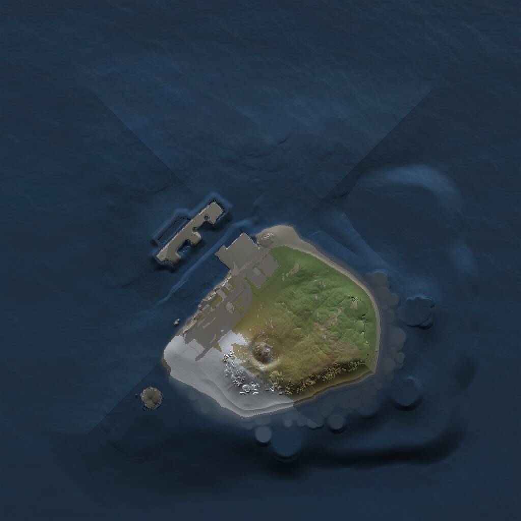 Rust Map: Procedural Map, Size: 1000, Seed: 724674731, 2 Monuments