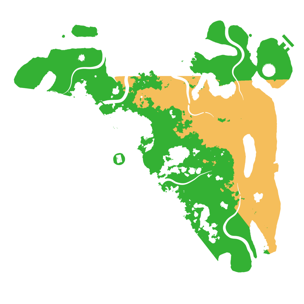 Biome Rust Map: Procedural Map, Size: 4098, Seed: 731634096