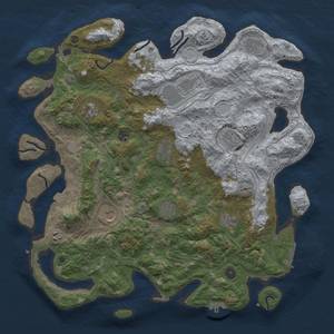 Thumbnail Rust Map: Procedural Map, Size: 4500, Seed: 755748877, 19 Monuments