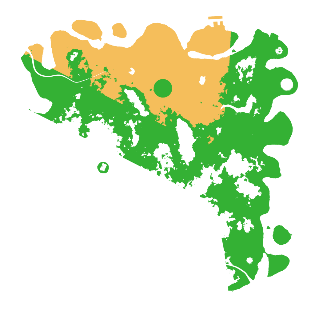 Biome Rust Map: Procedural Map, Size: 4500, Seed: 26136657