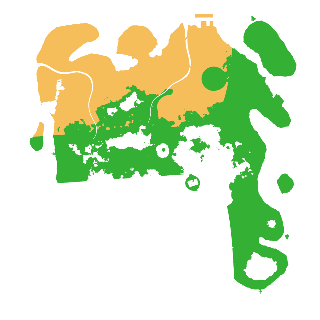 Biome Rust Map: Procedural Map, Size: 3500, Seed: 553508700