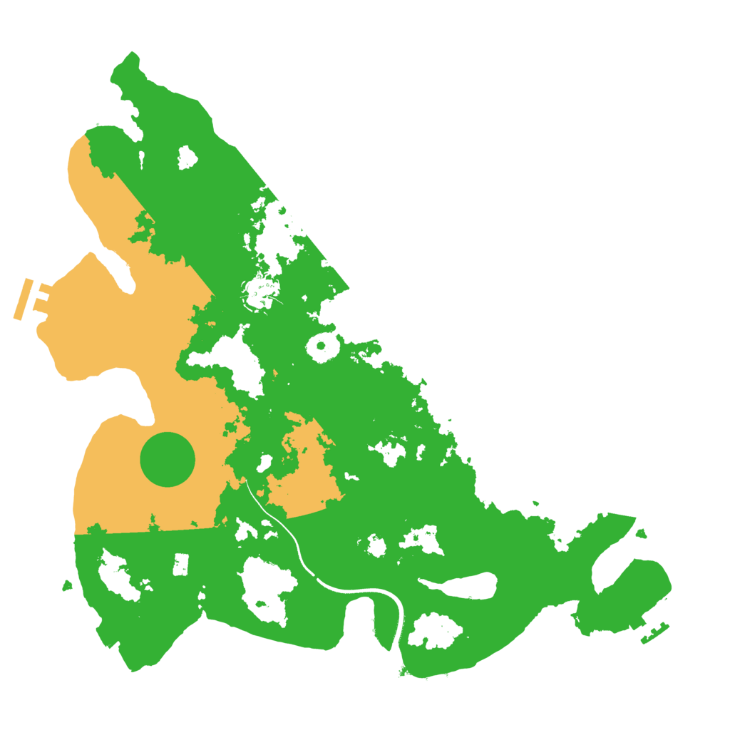 Biome Rust Map: Procedural Map, Size: 3500, Seed: 402279218