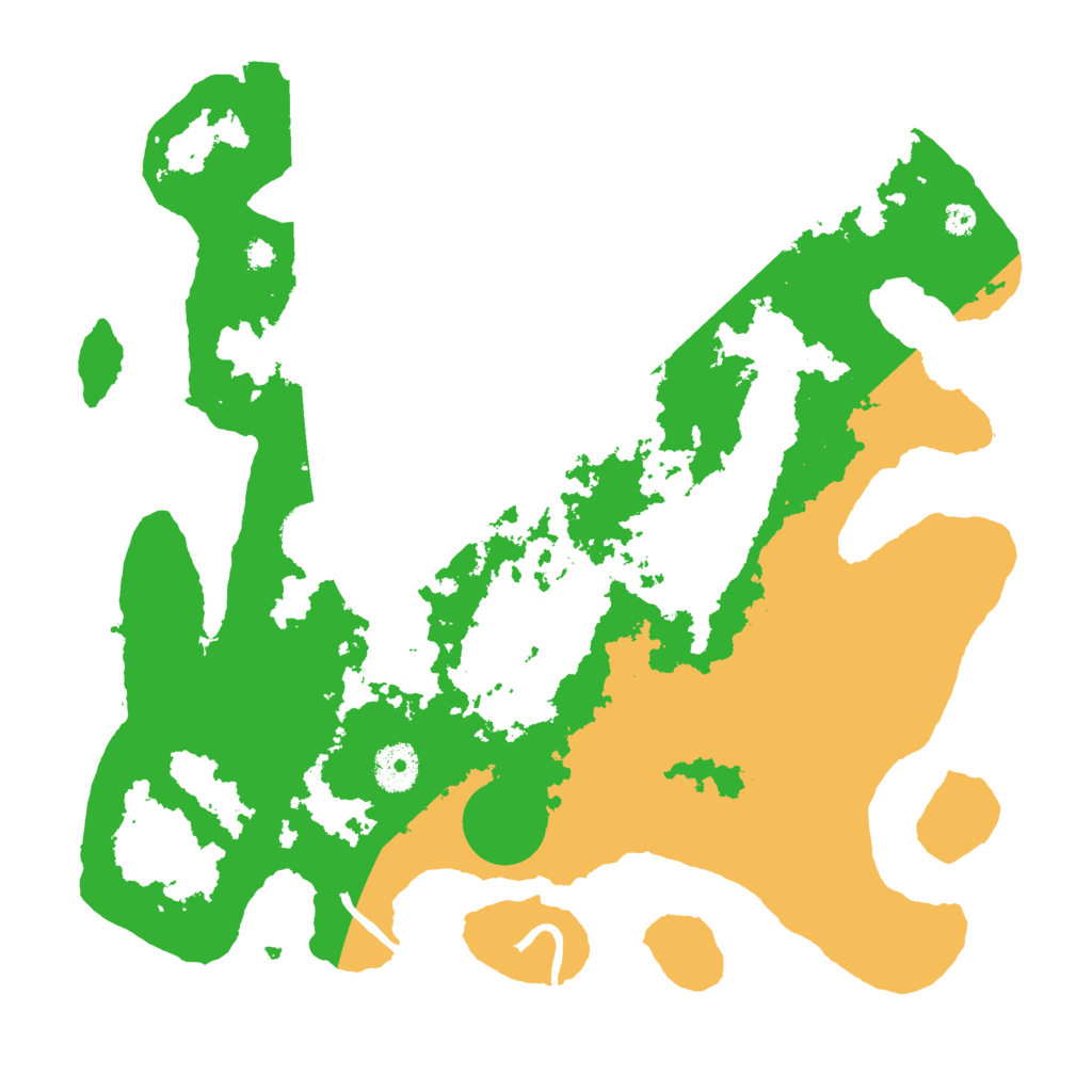 Biome Rust Map: Procedural Map, Size: 3500, Seed: 59548