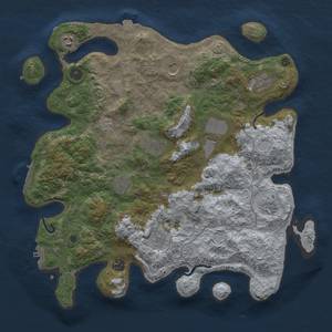 Thumbnail Rust Map: Procedural Map, Size: 4000, Seed: 65165, 18 Monuments