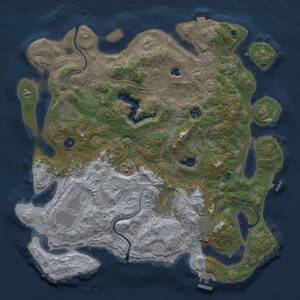 Thumbnail Rust Map: Procedural Map, Size: 4250, Seed: 930905605, 14 Monuments