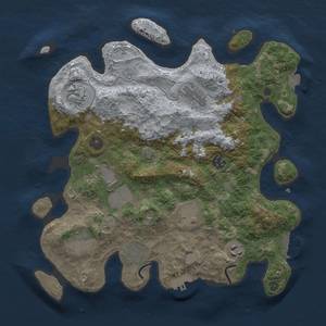 Thumbnail Rust Map: Procedural Map, Size: 3500, Seed: 748884989, 16 Monuments