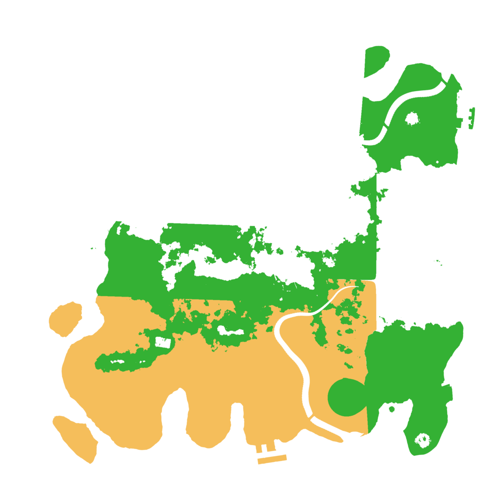 Biome Rust Map: Procedural Map, Size: 3500, Seed: 748884989