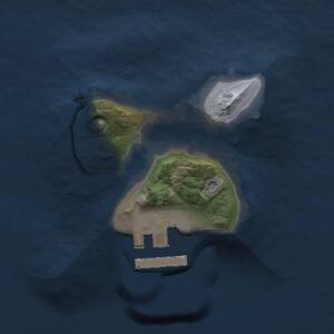 Thumbnail Rust Map: Procedural Map, Size: 1300, Seed: 1783109968, 2 Monuments