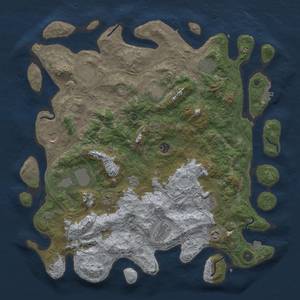 Thumbnail Rust Map: Procedural Map, Size: 4500, Seed: 1002522635, 19 Monuments