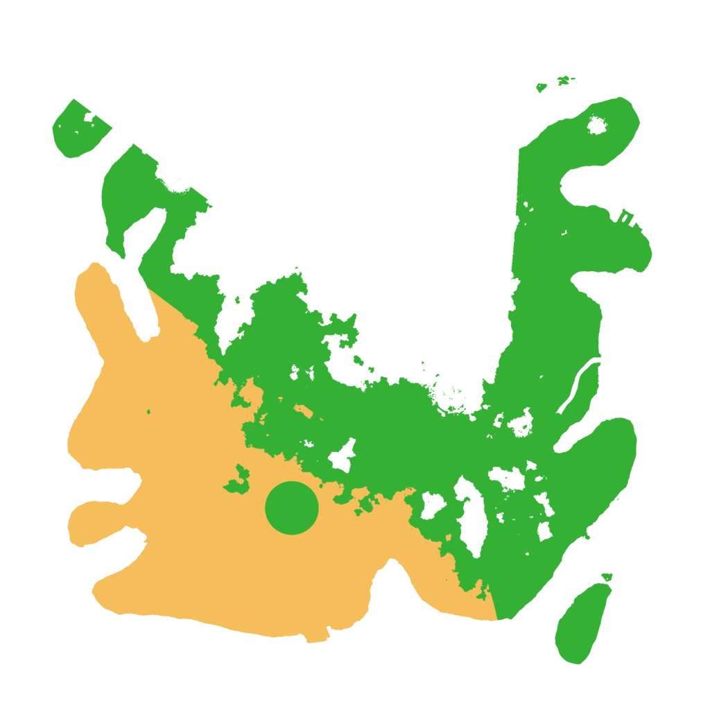 Biome Rust Map: Procedural Map, Size: 3500, Seed: 1961021262