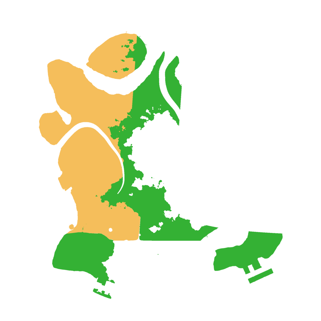 Biome Rust Map: Procedural Map, Size: 2500, Seed: 45917