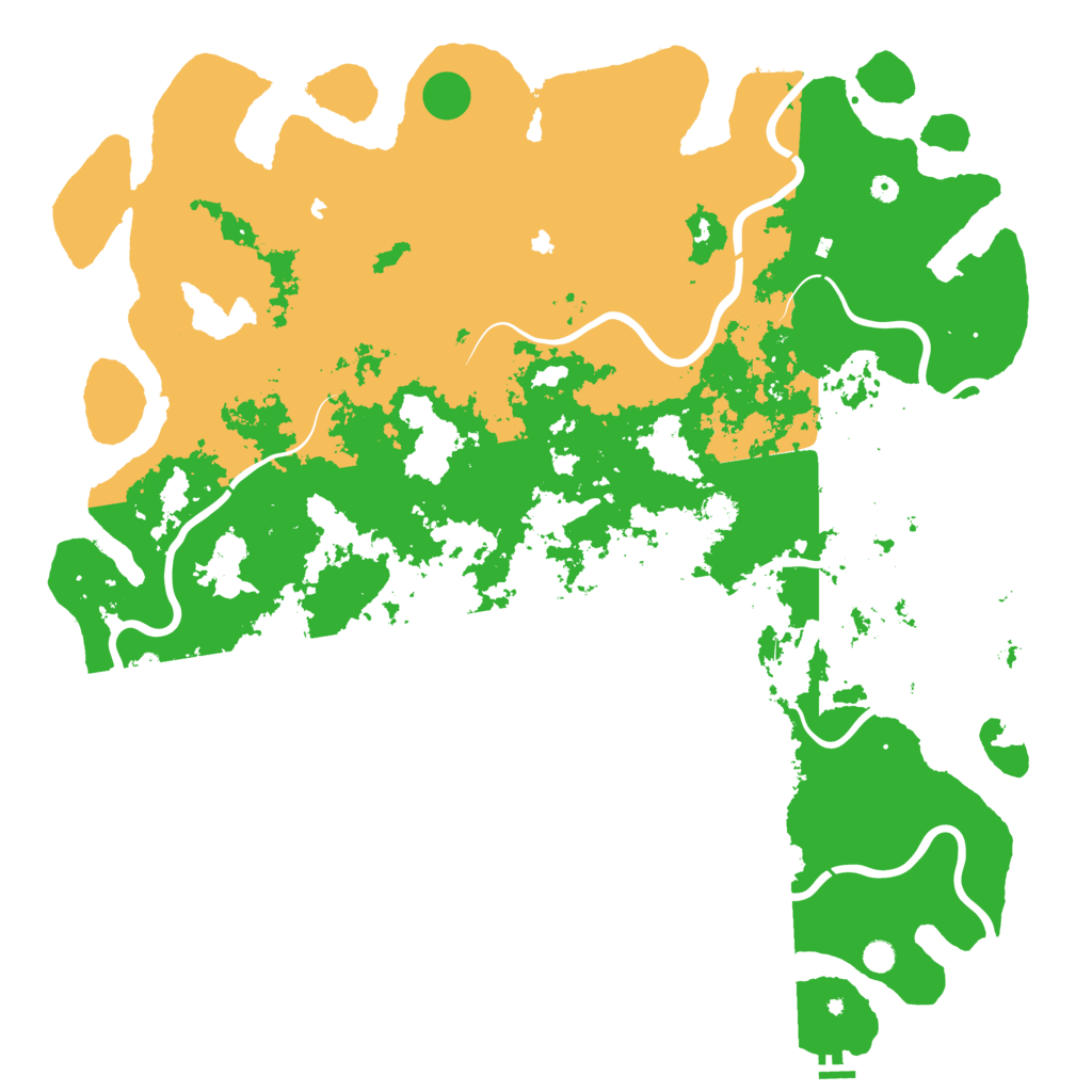 Biome Rust Map: Procedural Map, Size: 6000, Seed: 55544