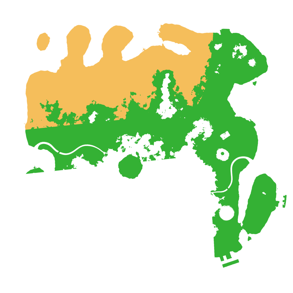 Biome Rust Map: Procedural Map, Size: 3500, Seed: 1179444357