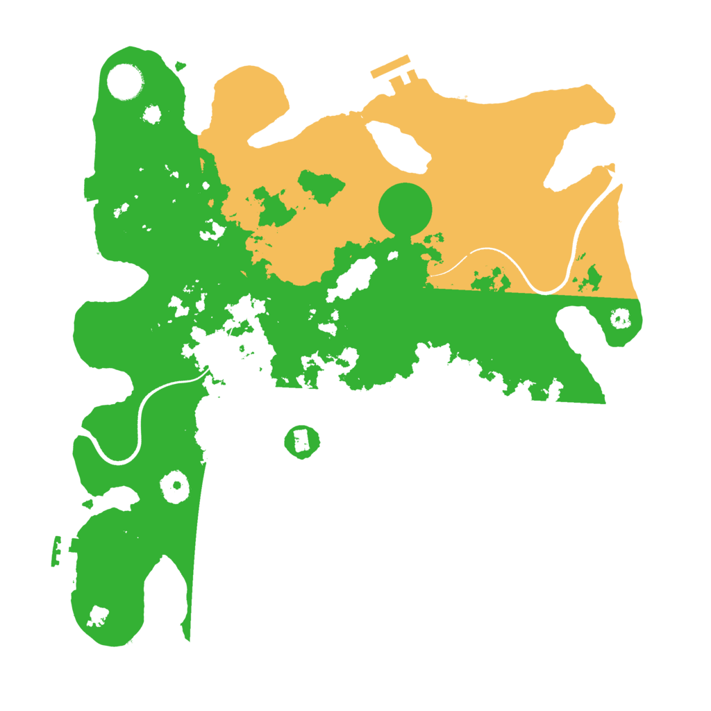 Biome Rust Map: Procedural Map, Size: 3500, Seed: 1562128918