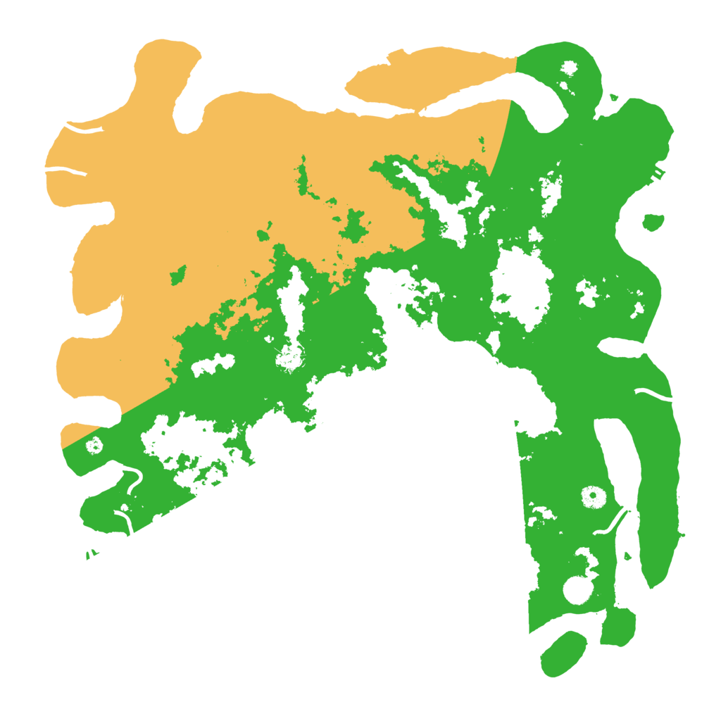 Biome Rust Map: Procedural Map, Size: 4500, Seed: 2021004236