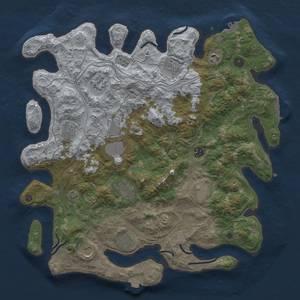 Thumbnail Rust Map: Procedural Map, Size: 4250, Seed: 543215397, 19 Monuments