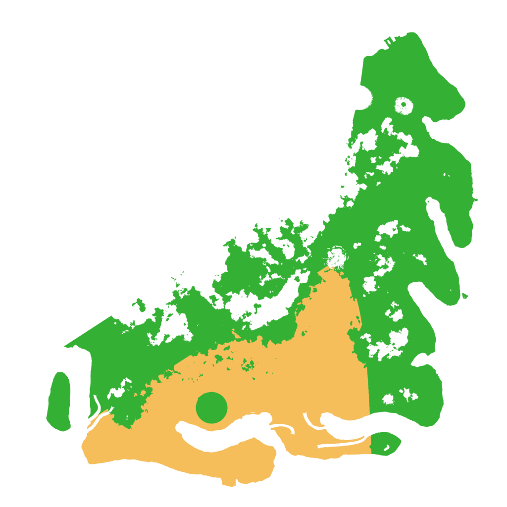 Biome Rust Map: Procedural Map, Size: 4250, Seed: 543215397