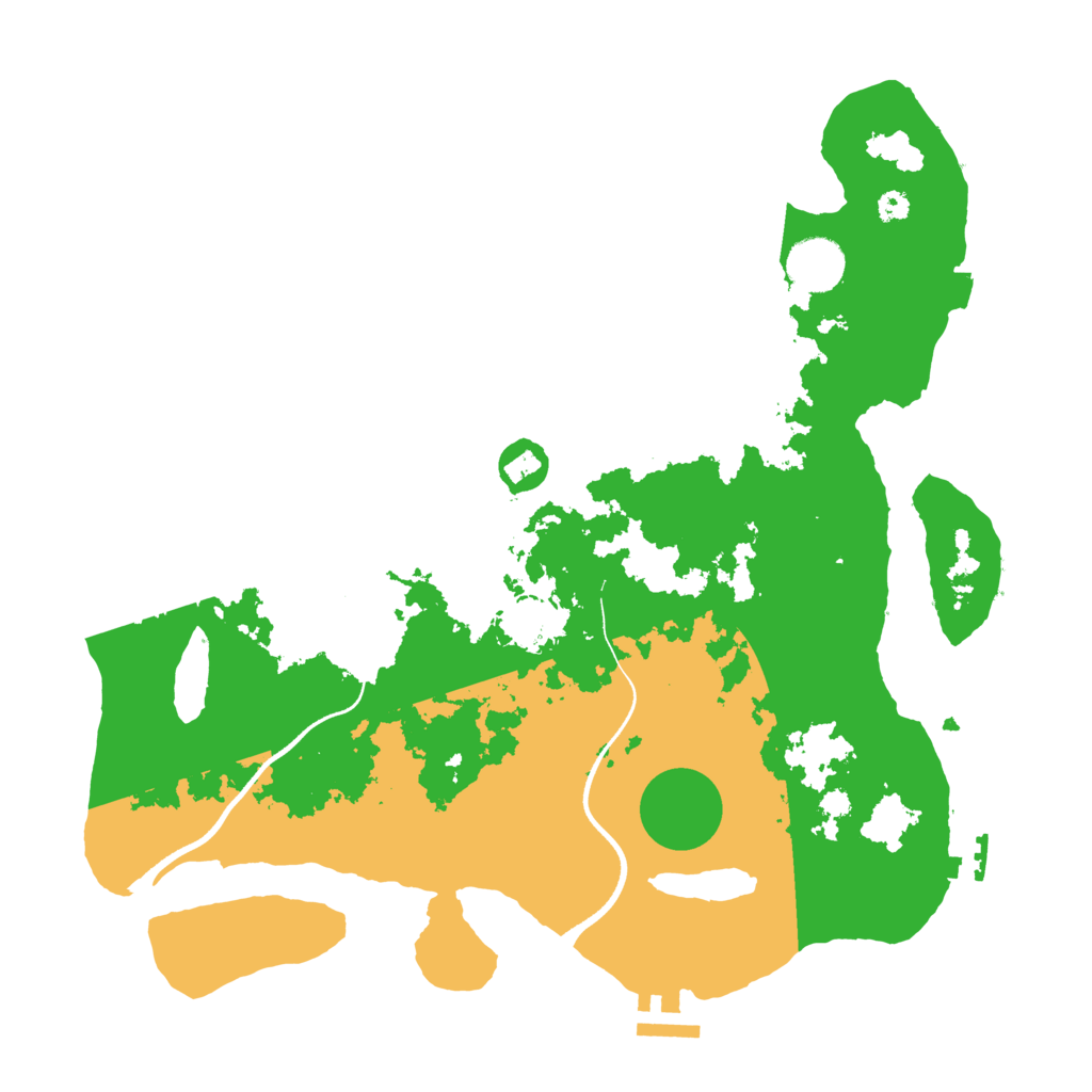 Biome Rust Map: Procedural Map, Size: 3500, Seed: 1460177317