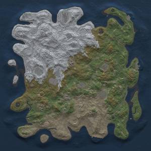 Thumbnail Rust Map: Procedural Map, Size: 4500, Seed: 383202167, 19 Monuments