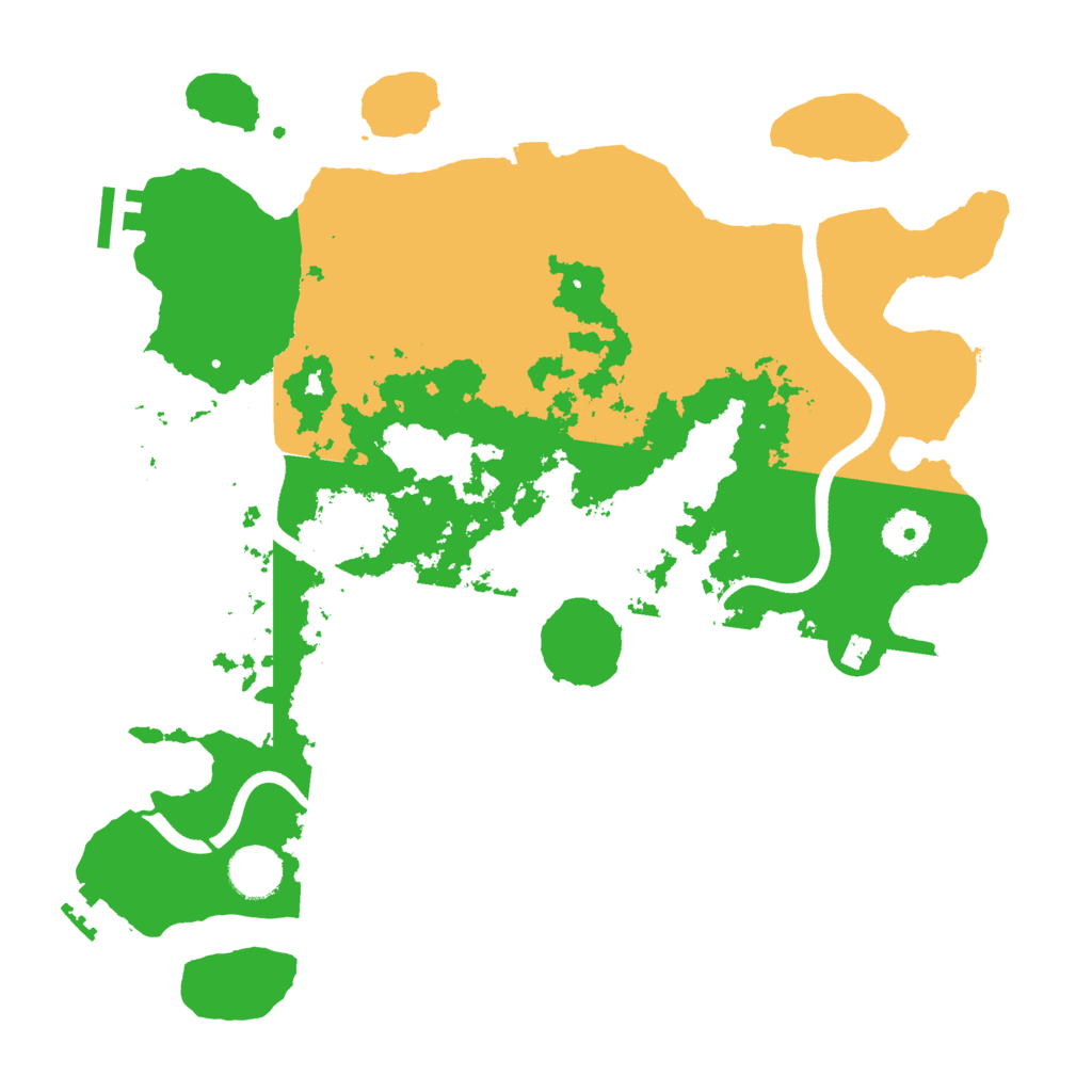 Biome Rust Map: Procedural Map, Size: 3600, Seed: 181844503
