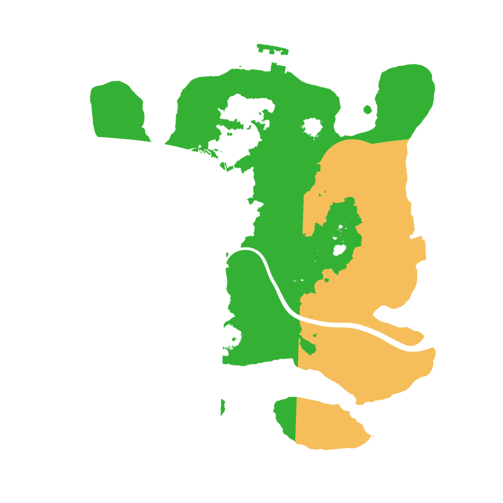 Biome Rust Map: Procedural Map, Size: 2400, Seed: 1493273175