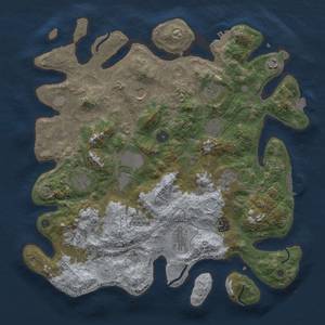 Thumbnail Rust Map: Procedural Map, Size: 4000, Seed: 114187455, 19 Monuments