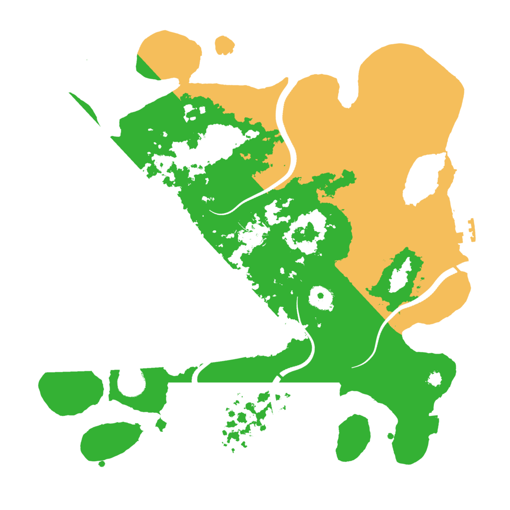 Biome Rust Map: Procedural Map, Size: 3300, Seed: 2037729286