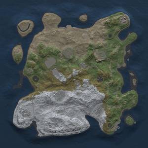 Thumbnail Rust Map: Procedural Map, Size: 3500, Seed: 1525006785, 16 Monuments