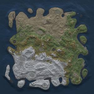 Thumbnail Rust Map: Procedural Map, Size: 4500, Seed: 253230617, 19 Monuments