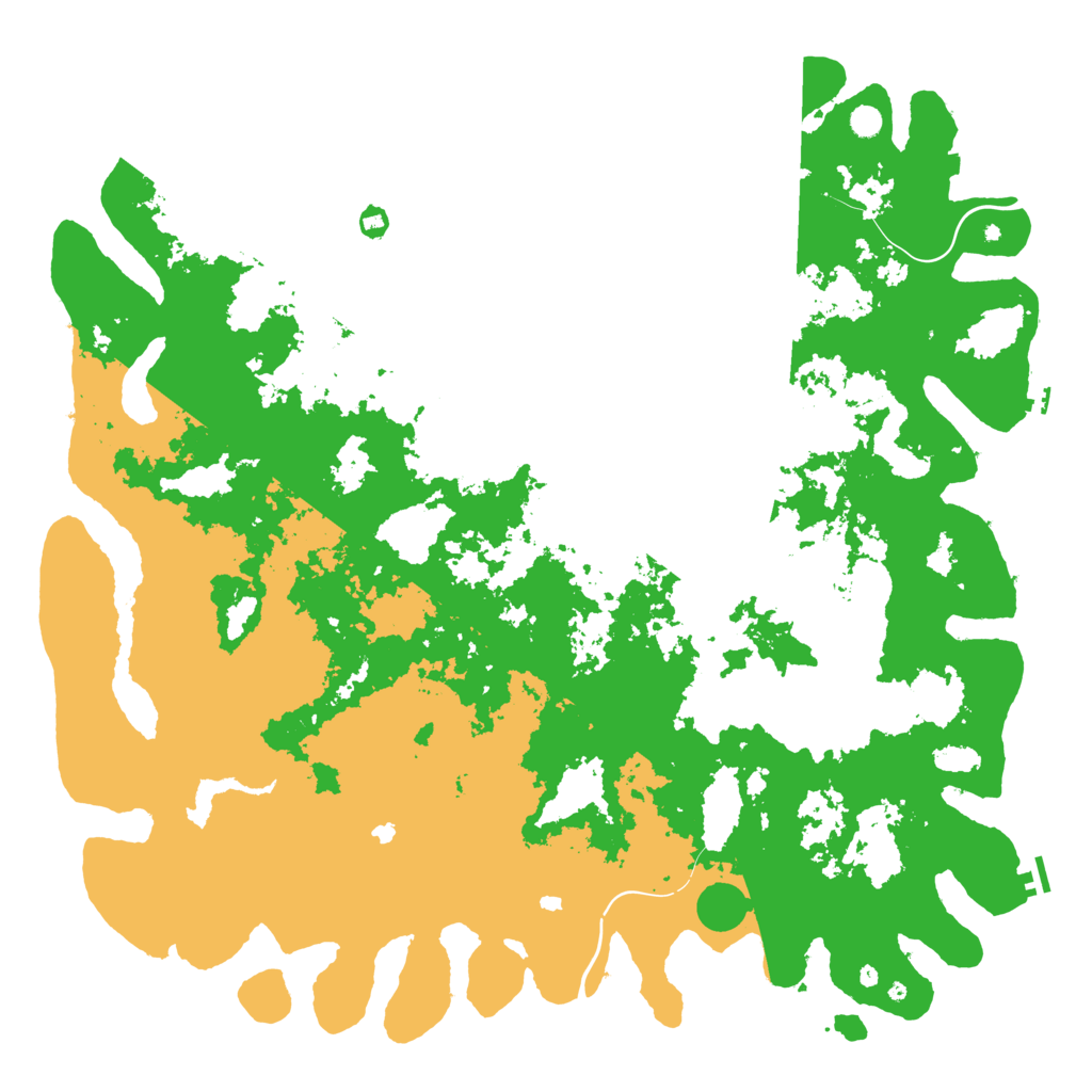 Biome Rust Map: Procedural Map, Size: 6000, Seed: 114037434