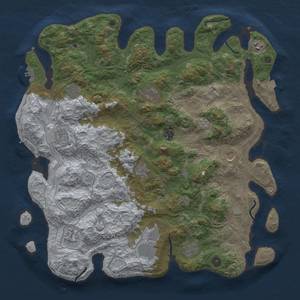 Thumbnail Rust Map: Procedural Map, Size: 4500, Seed: 1315013156, 19 Monuments