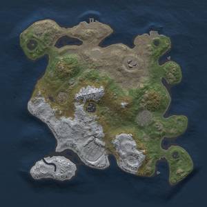 Thumbnail Rust Map: Procedural Map, Size: 3000, Seed: 662103398, 11 Monuments