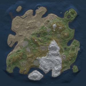 Thumbnail Rust Map: Procedural Map, Size: 3500, Seed: 1422045437, 15 Monuments