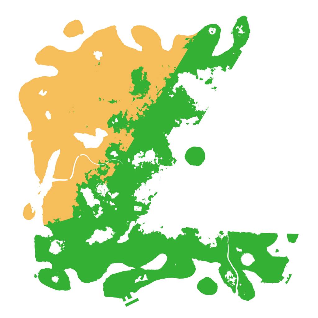 Biome Rust Map: Procedural Map, Size: 4500, Seed: 87654