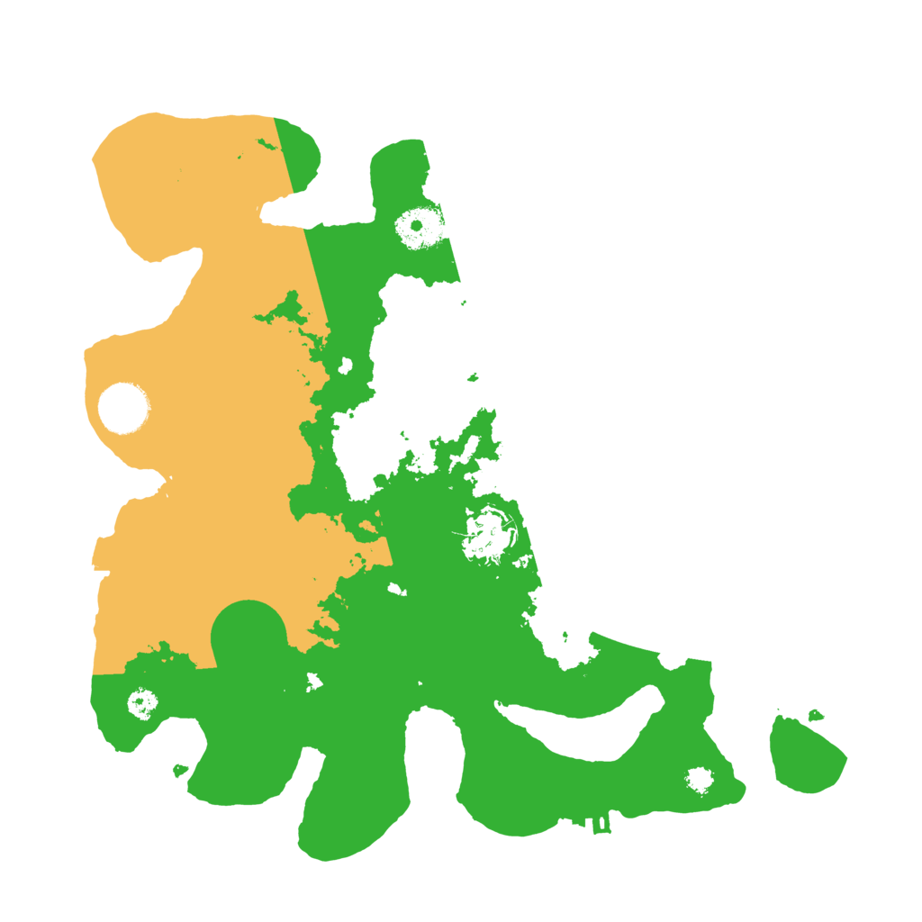Biome Rust Map: Procedural Map, Size: 3200, Seed: 549548774
