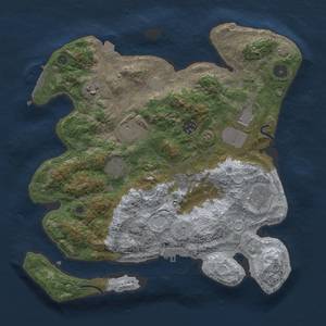 Thumbnail Rust Map: Procedural Map, Size: 3500, Seed: 1175736527, 15 Monuments