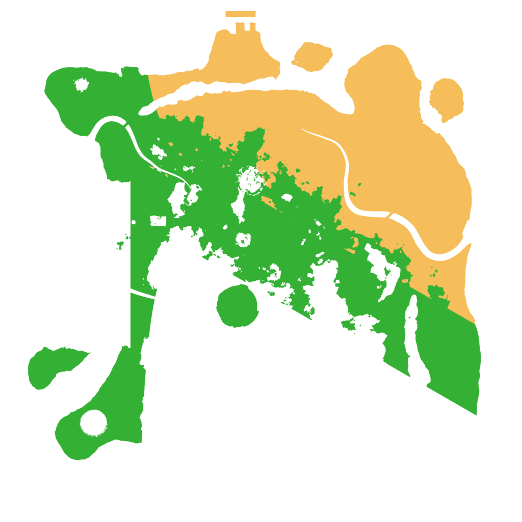 Biome Rust Map: Procedural Map, Size: 3500, Seed: 8256402