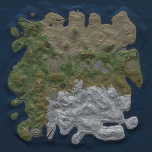 Thumbnail Rust Map: Procedural Map, Size: 4250, Seed: 36117920, 19 Monuments